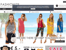 Tablet Screenshot of fashionize.nl
